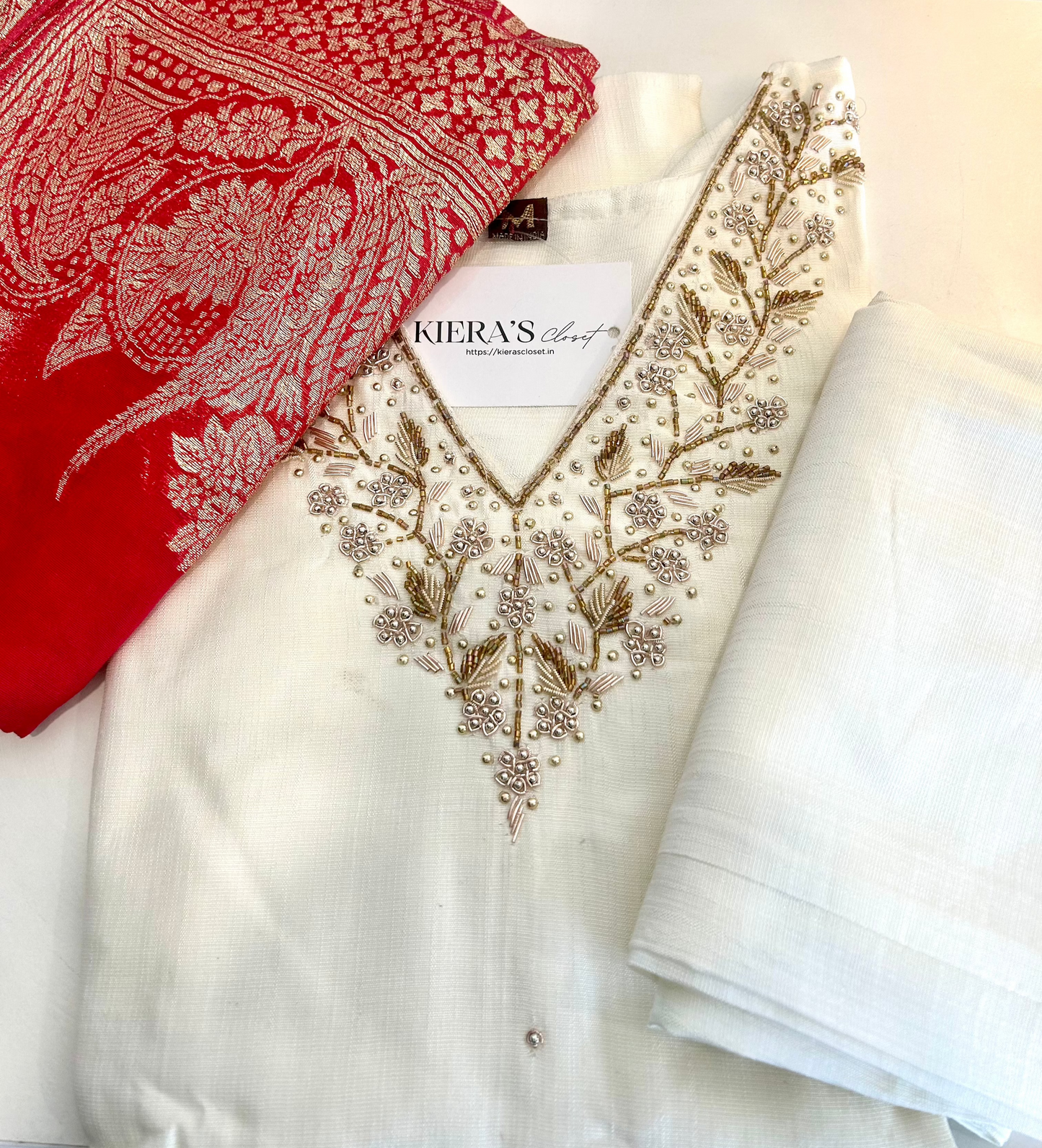 White Kurta Set