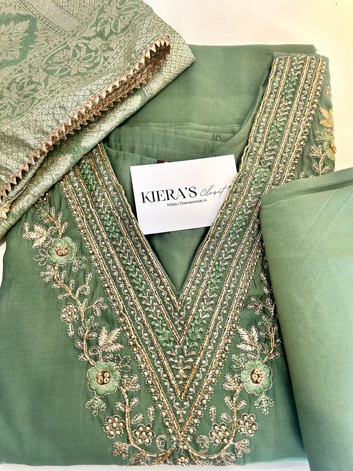 Green Kurta Set