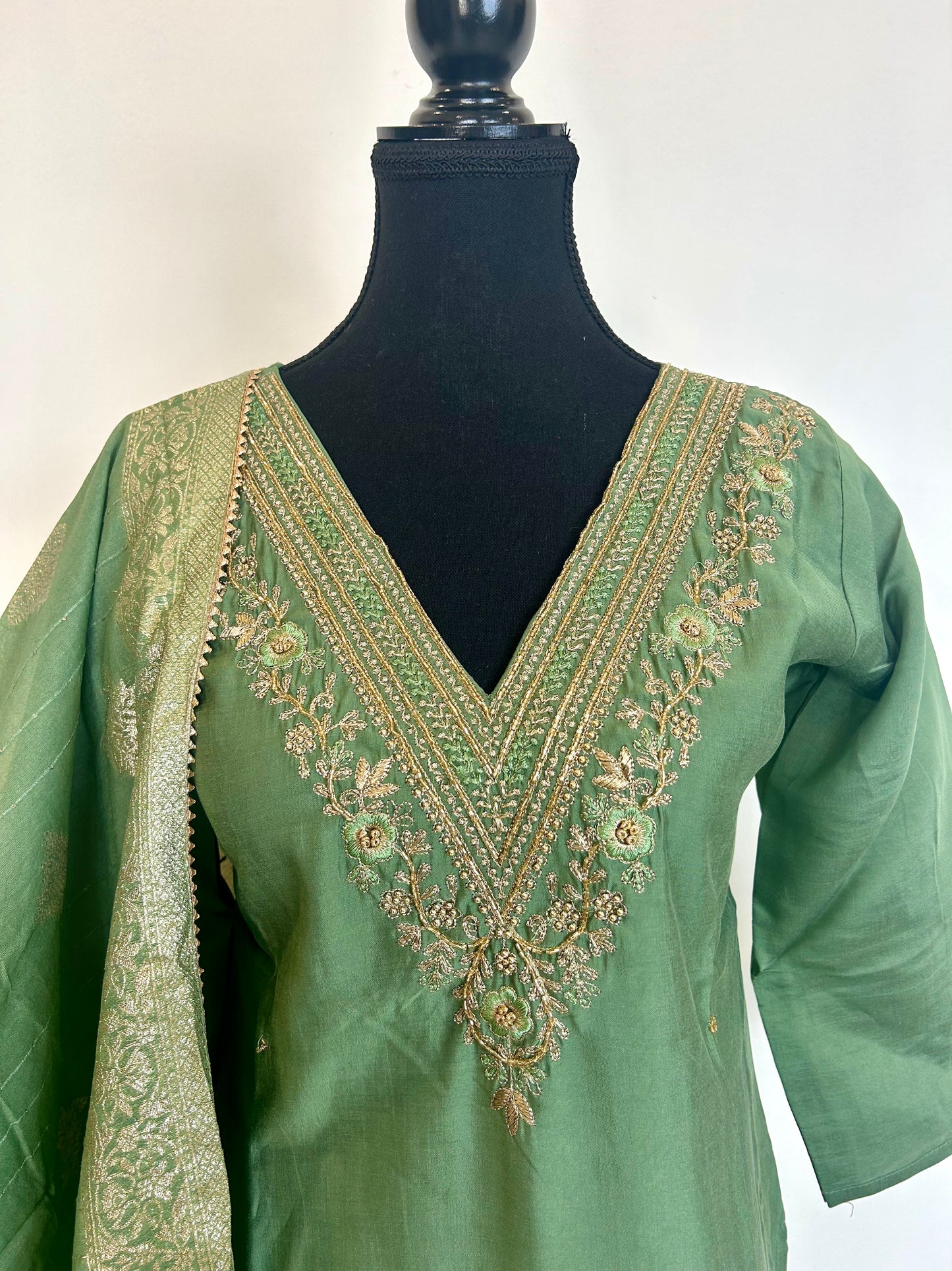 Green Kurta Set