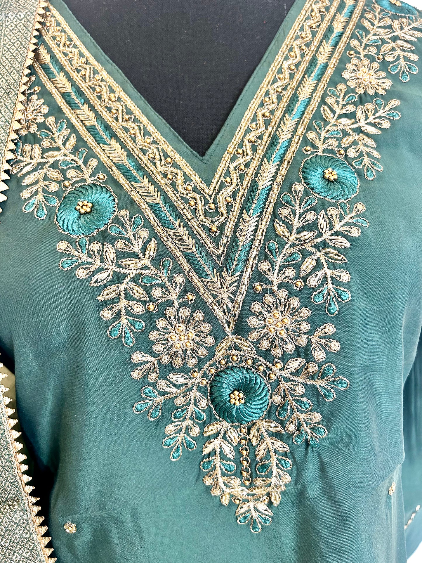 Dark Green Kurta Set