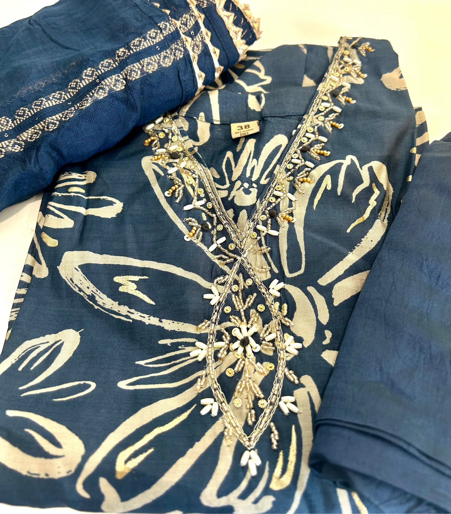 Navy Blue Kurta Set