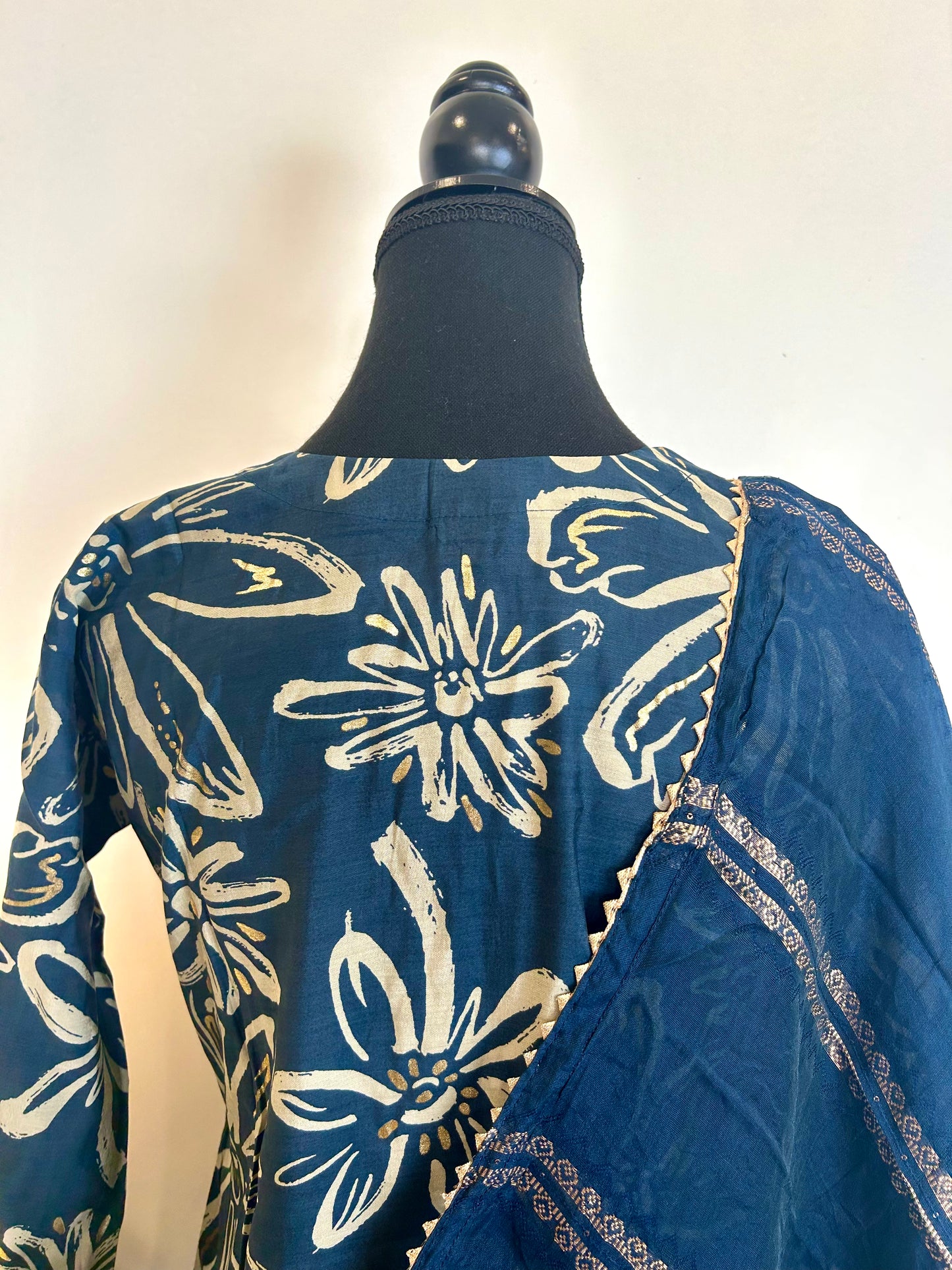Navy Blue Kurta Set