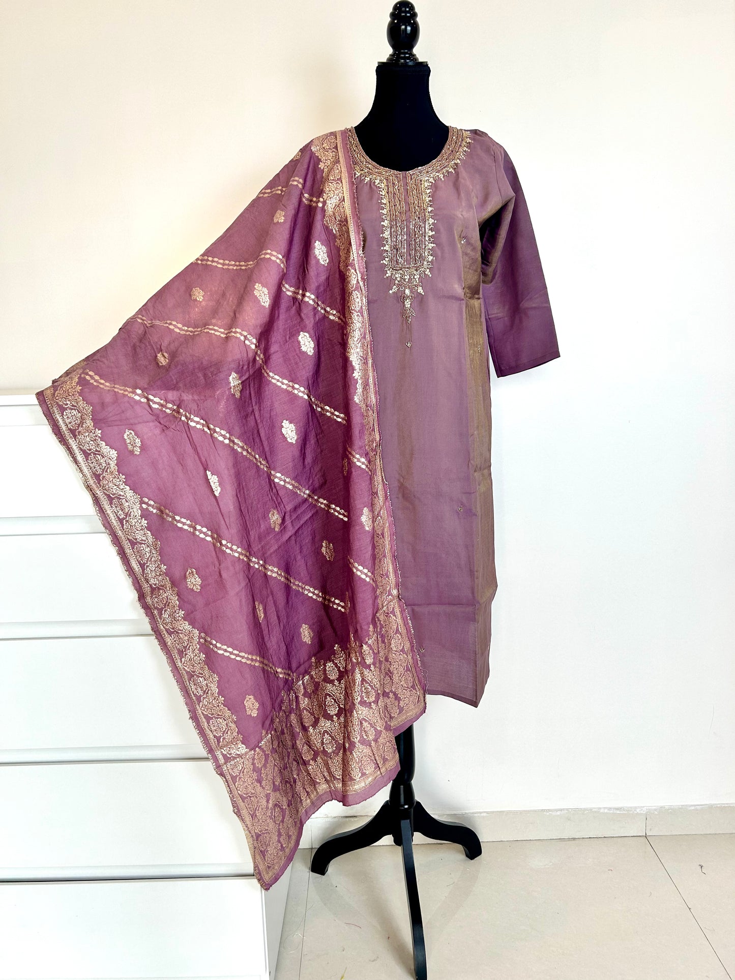 Purple mauve kurta set
