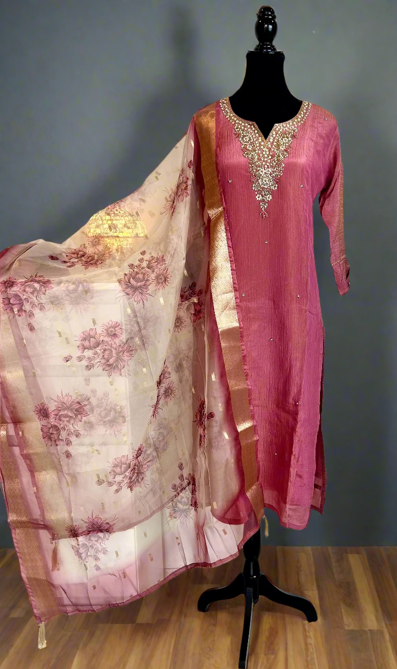 Pink Kurta Set