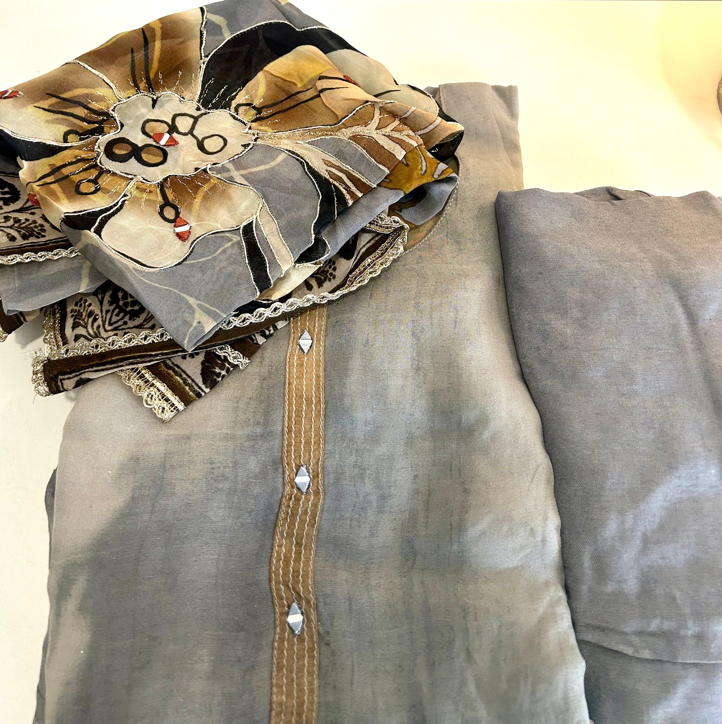 Grey Kurta Set