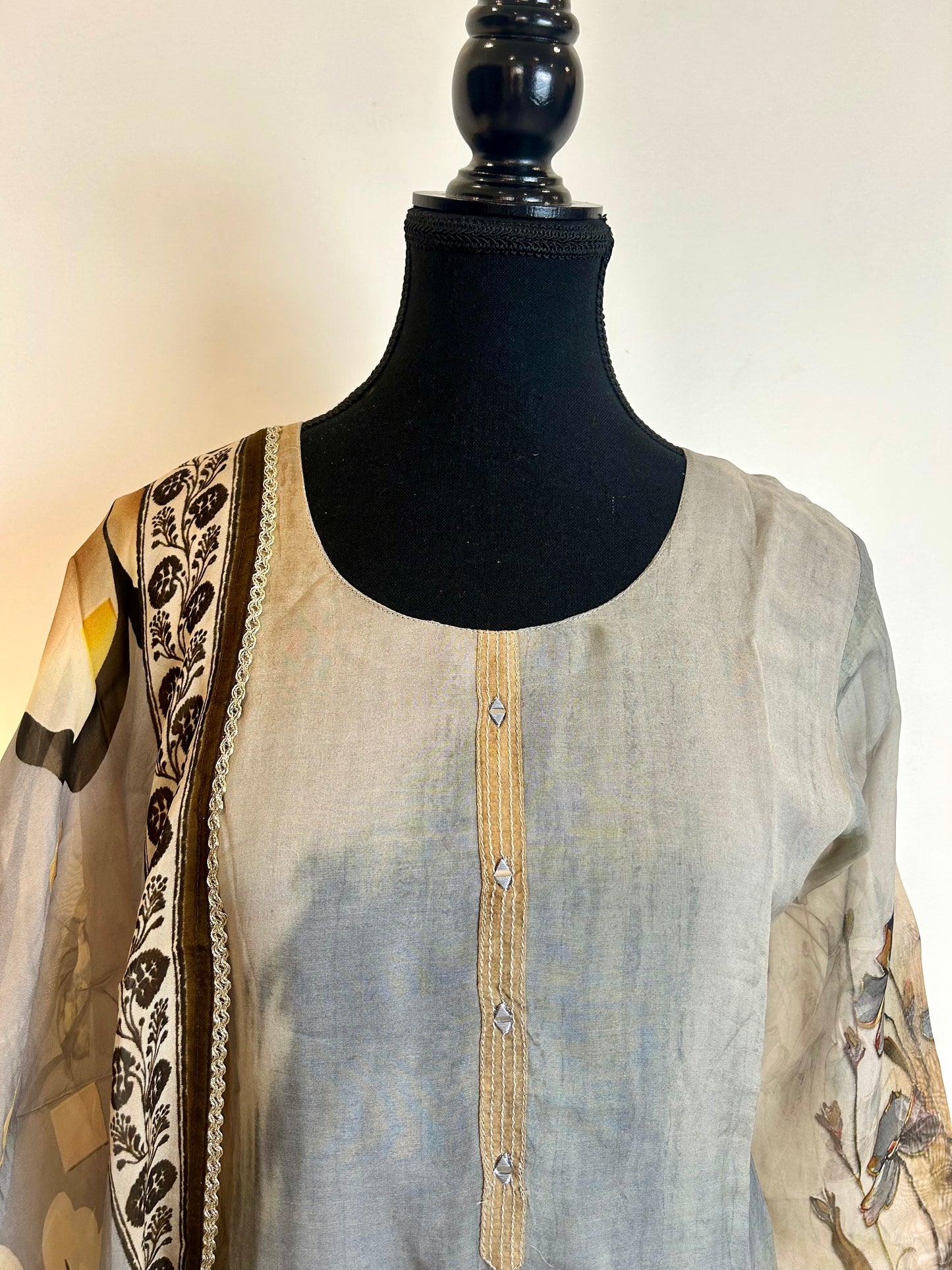 Grey Kurta Set