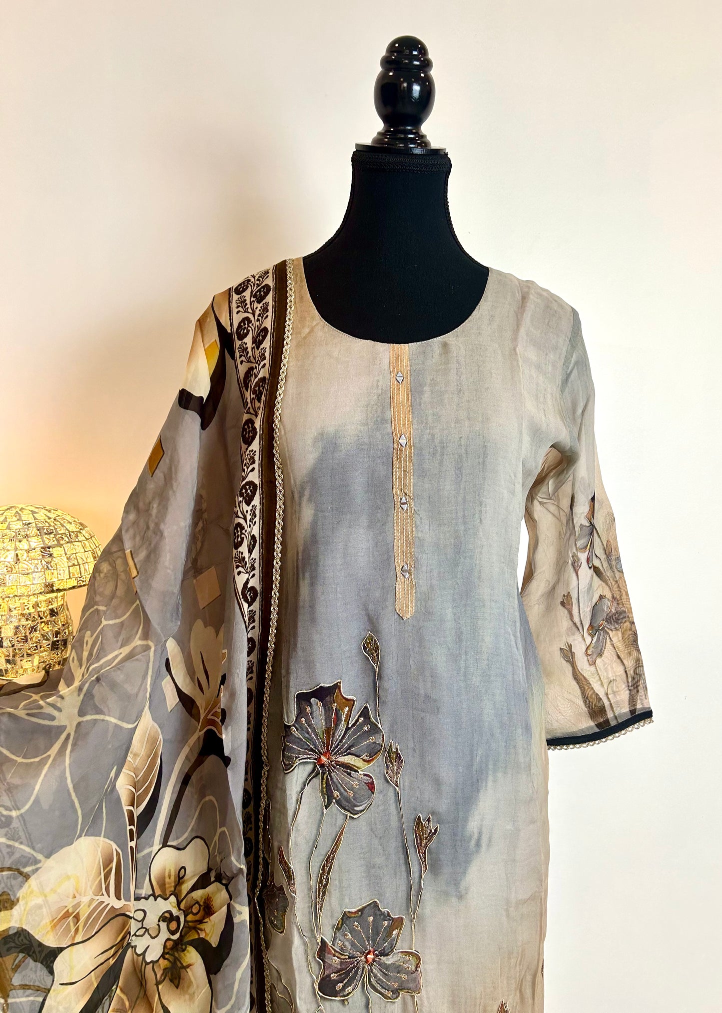 Grey Kurta Set