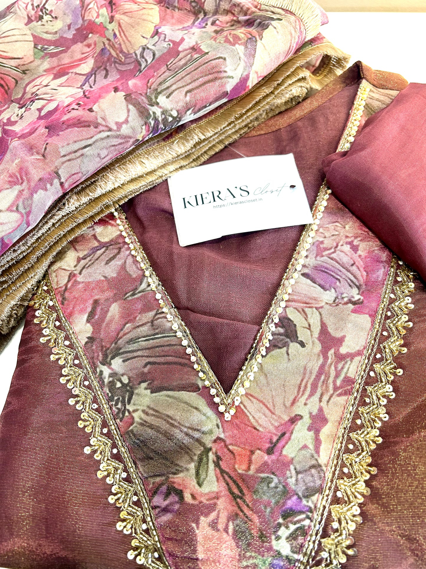 Maroon Kurta Set
