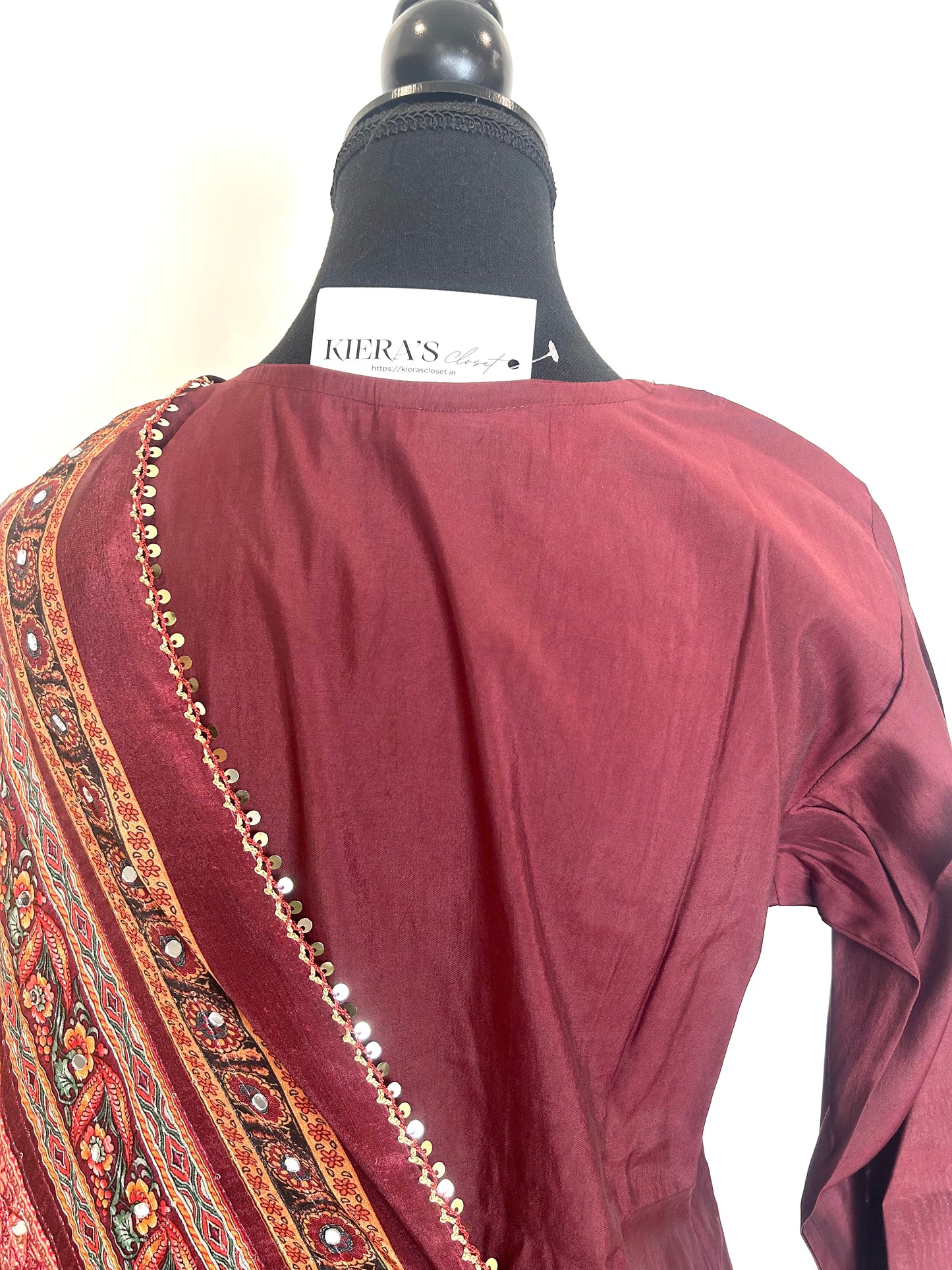 Maroon Kurta Set