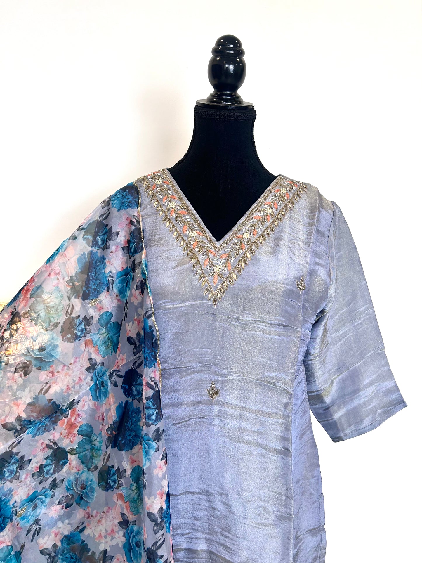 Grey Kurta Set