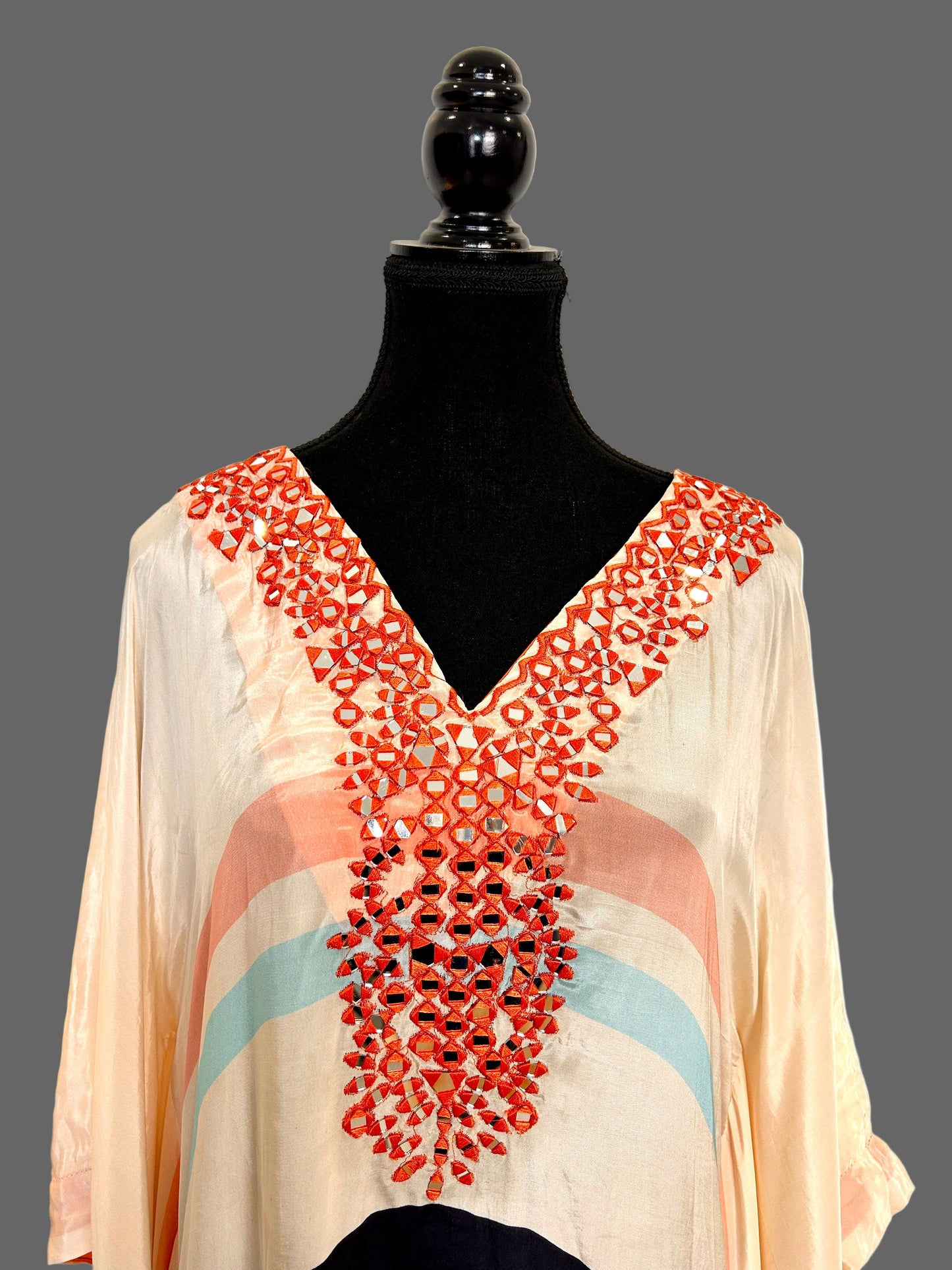 Orange Kaftan Set