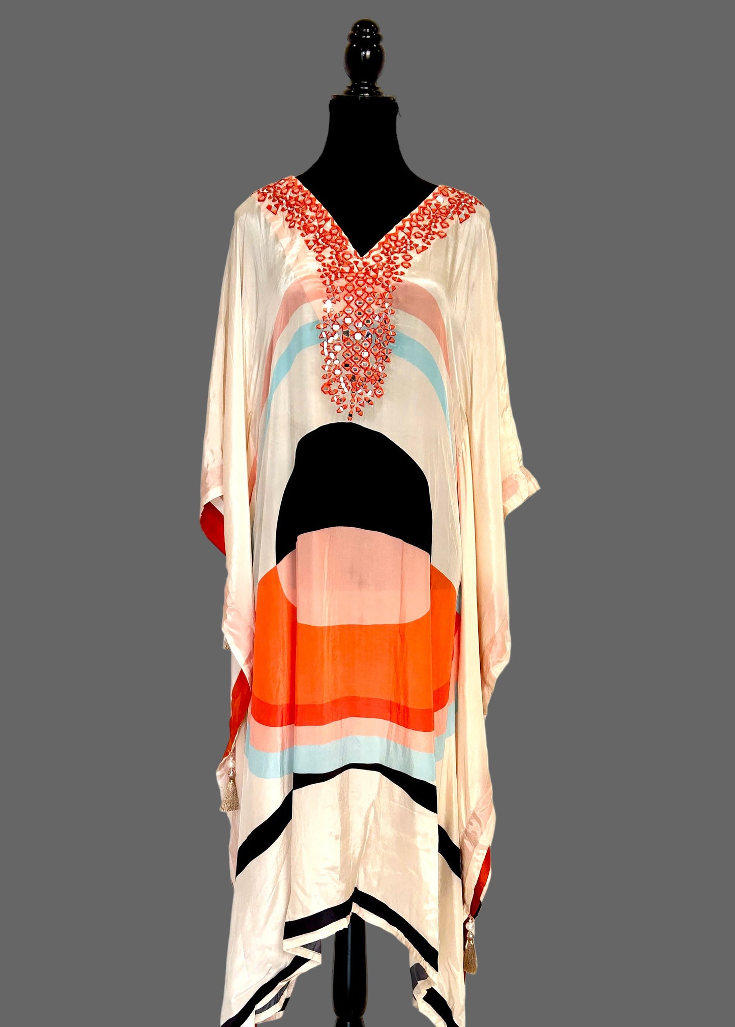 Orange Kaftan Set