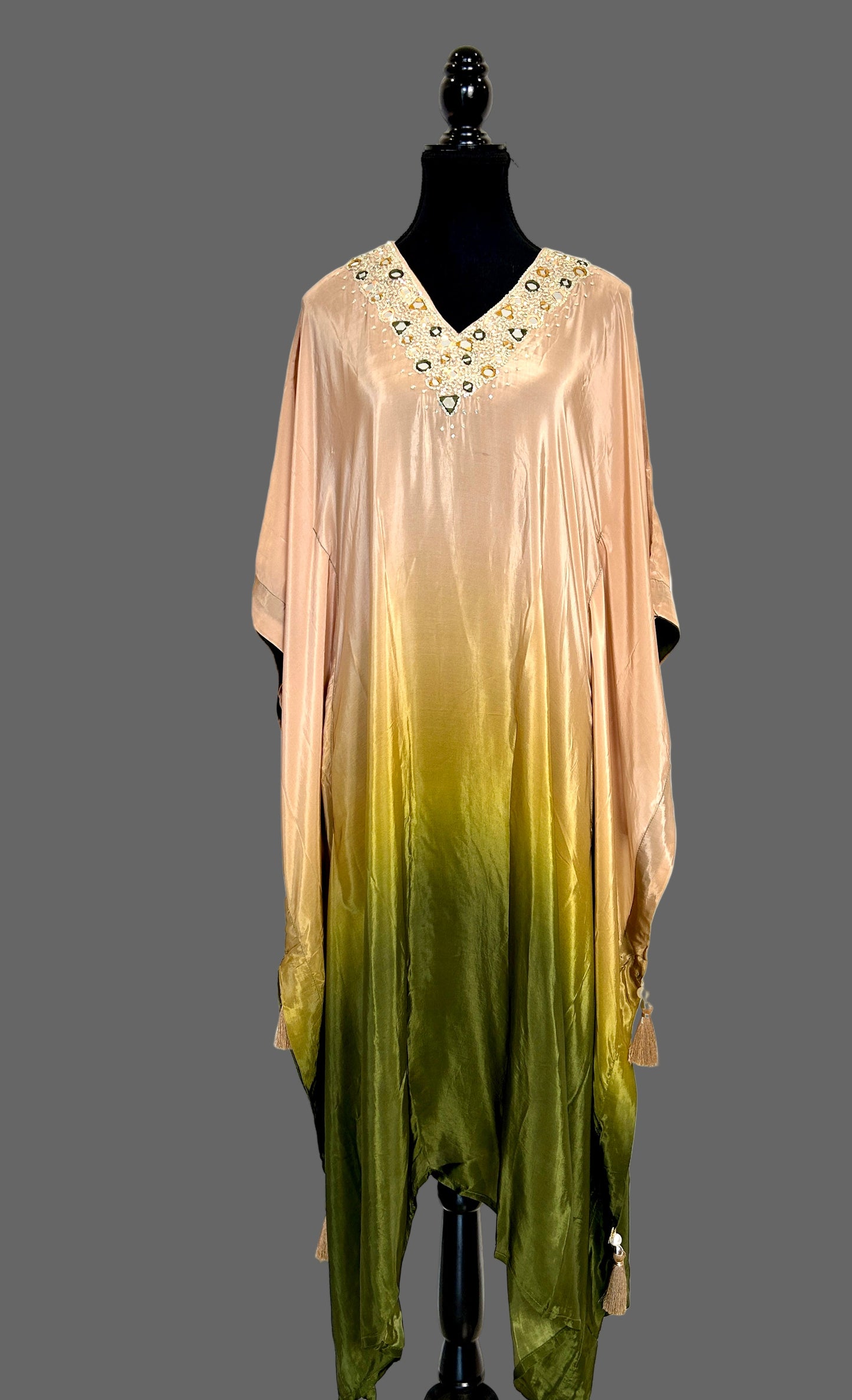 Green Kaftan Set