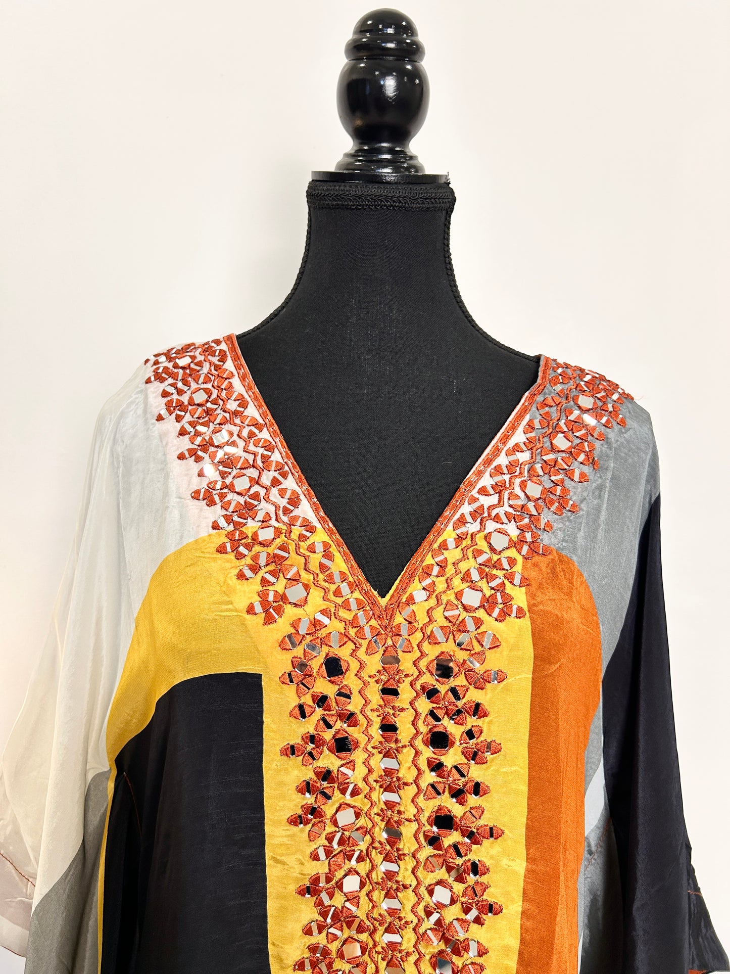 Orange Kaftan Set