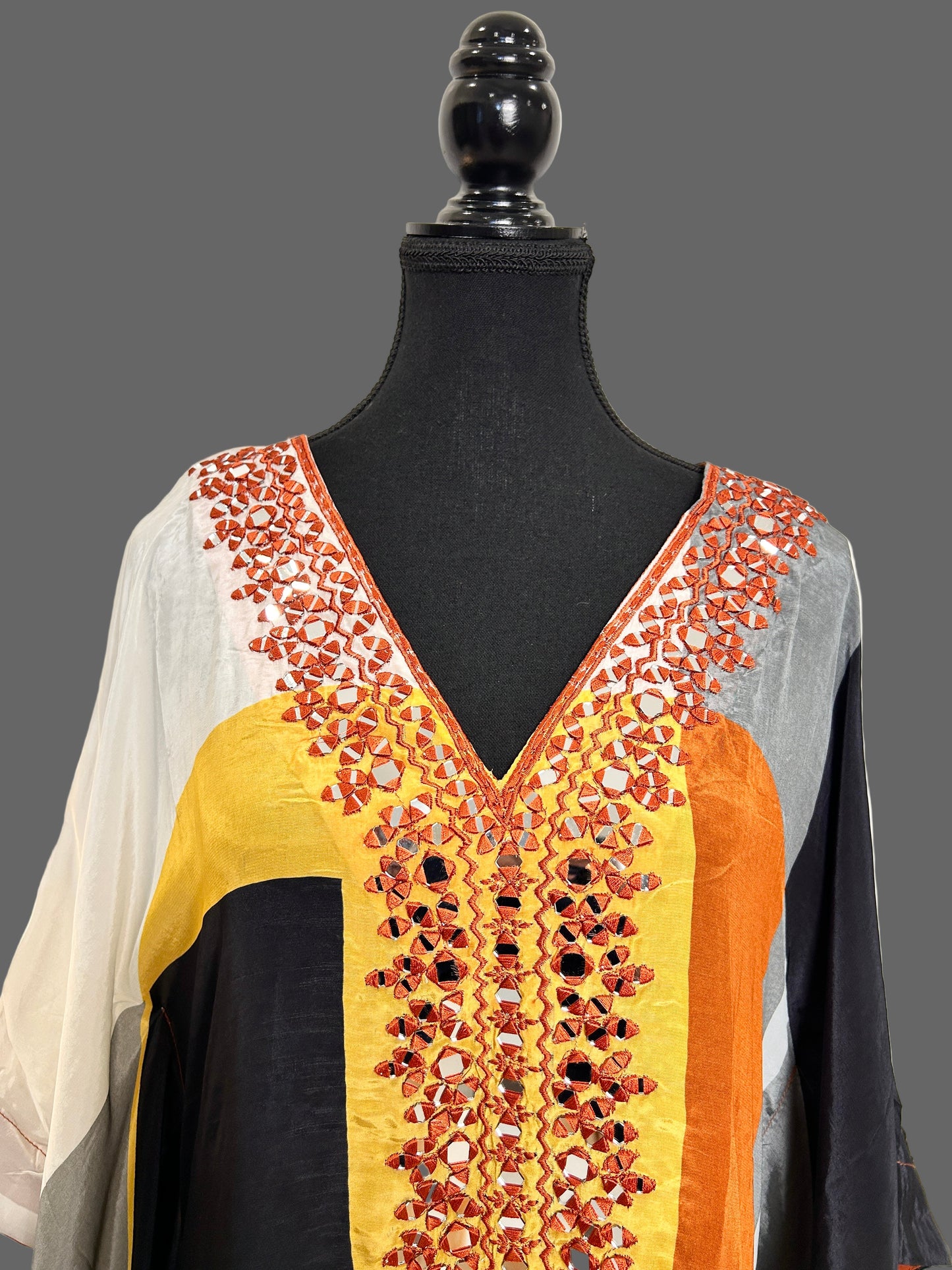Orange Kaftan Set