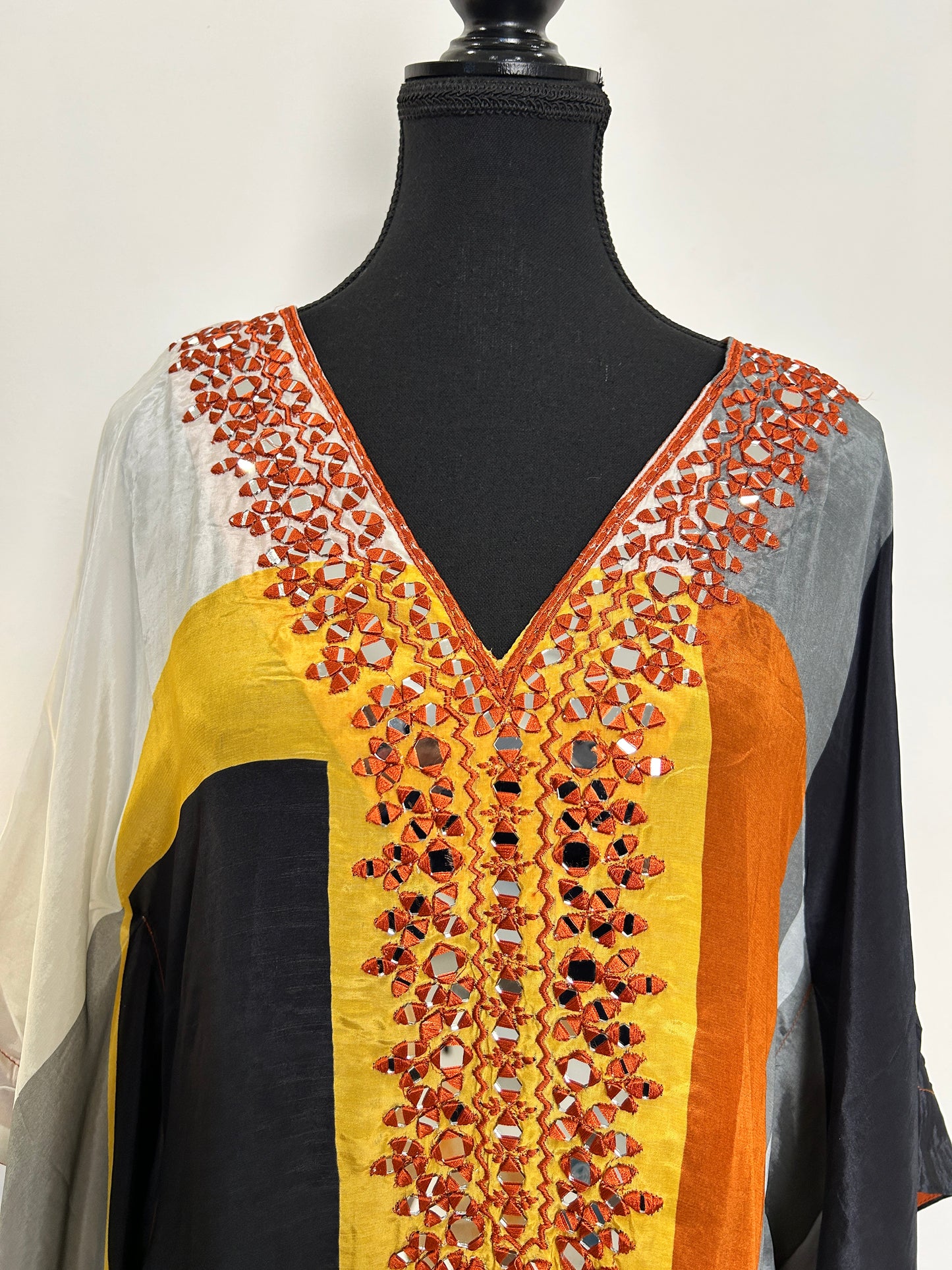 Orange Kaftan Set
