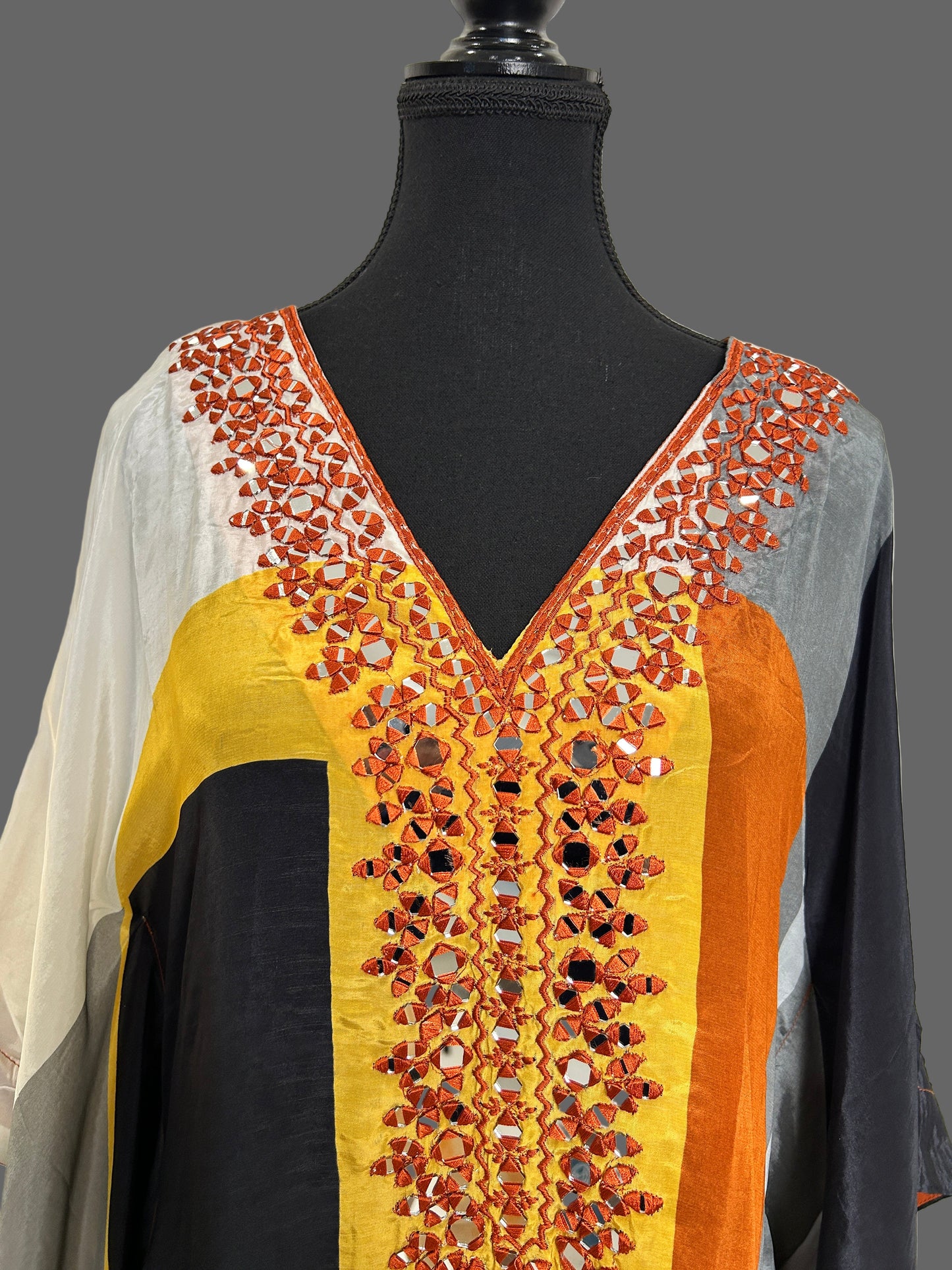 Orange Kaftan Set