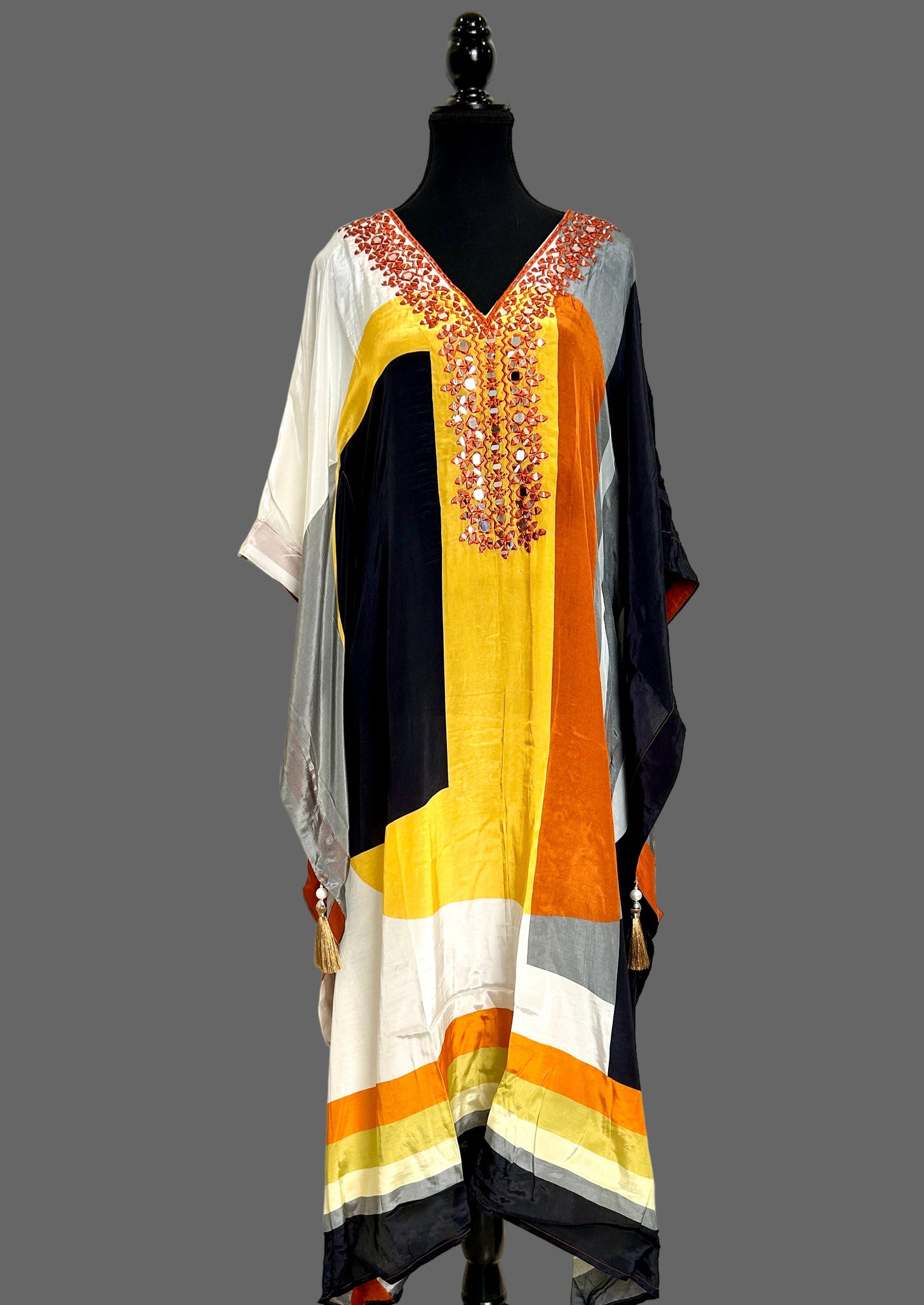 Orange Kaftan Set