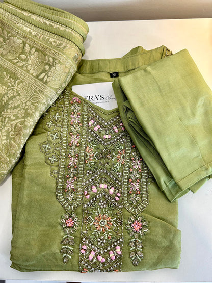 Green Kurta set