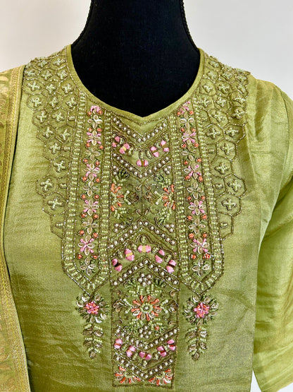 Green Kurta set