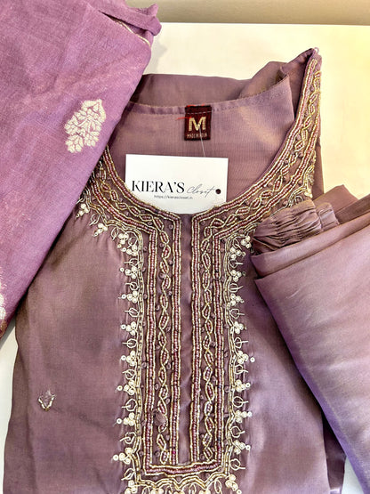 Purple mauve kurta set