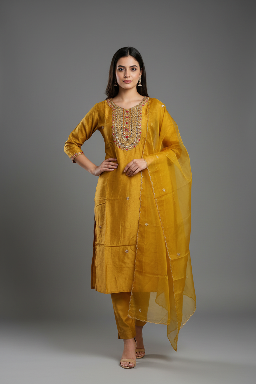 Yellow Kurta Set