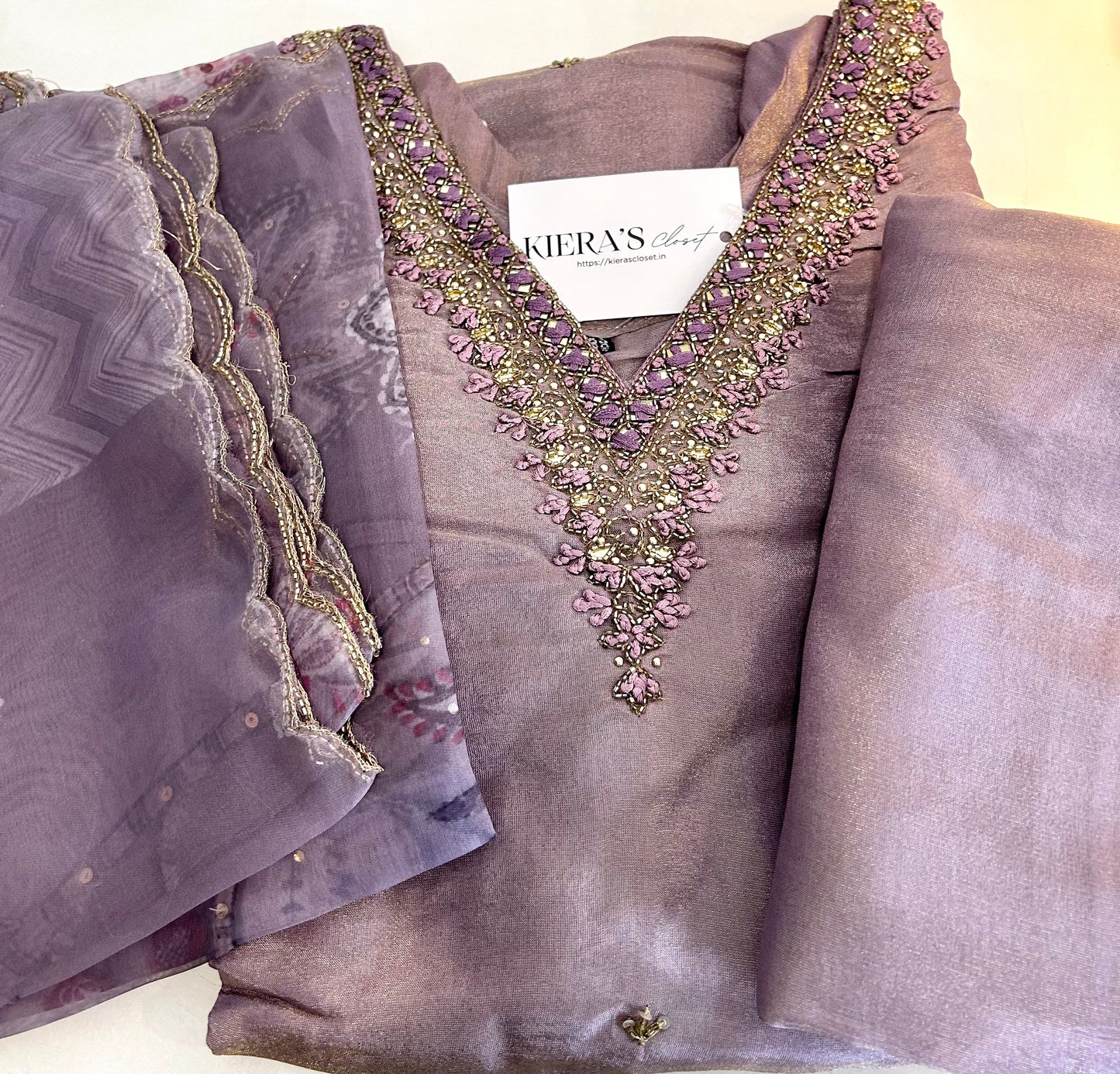 Purple Kurta Set