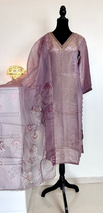 Purple Kurta Set