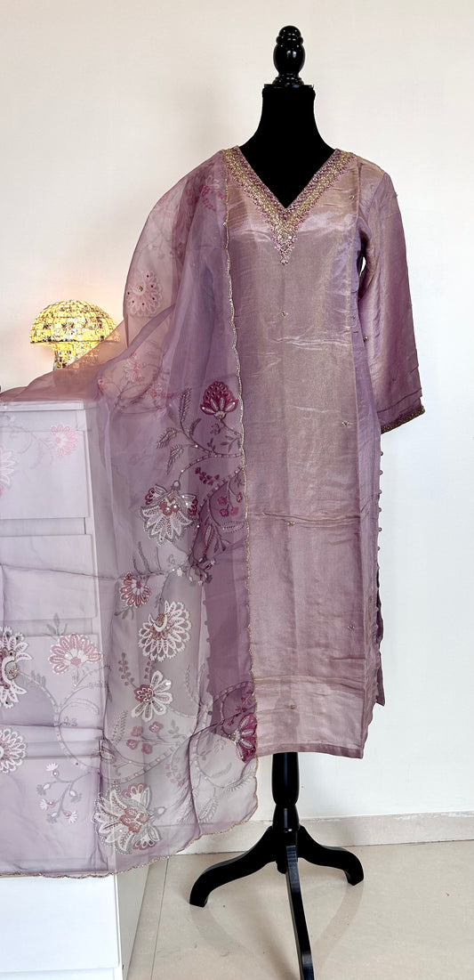 Purple Kurta Set