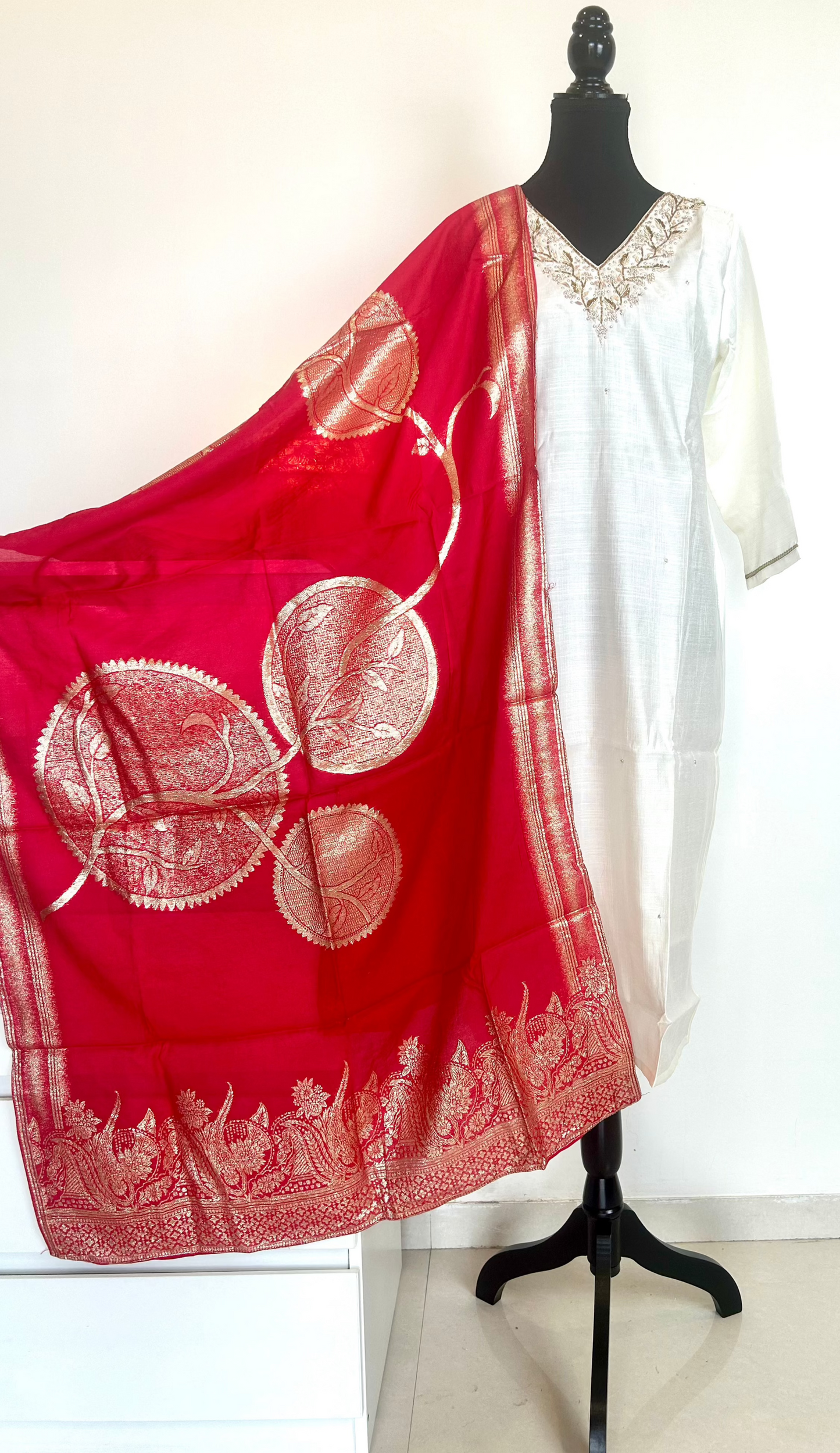 White Kurta Set