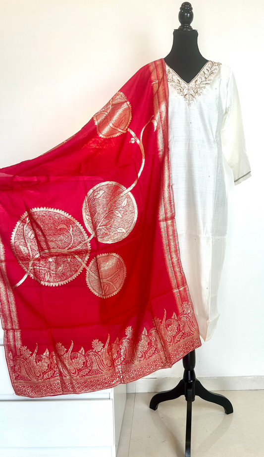 White Kurta Set