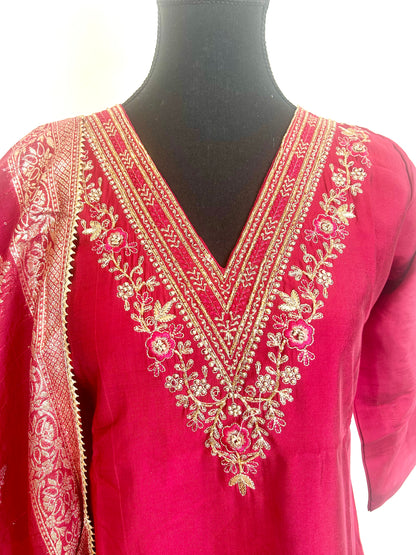 Magenta Kurta set