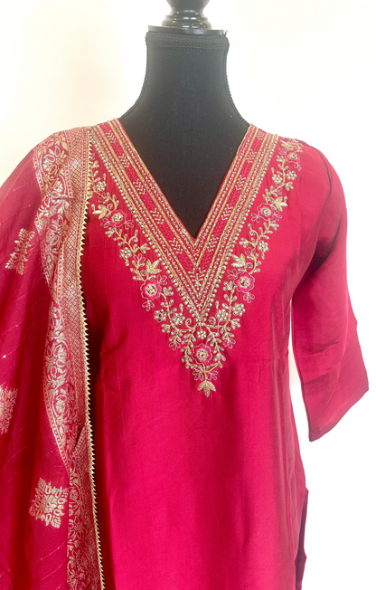 Magenta Kurta set