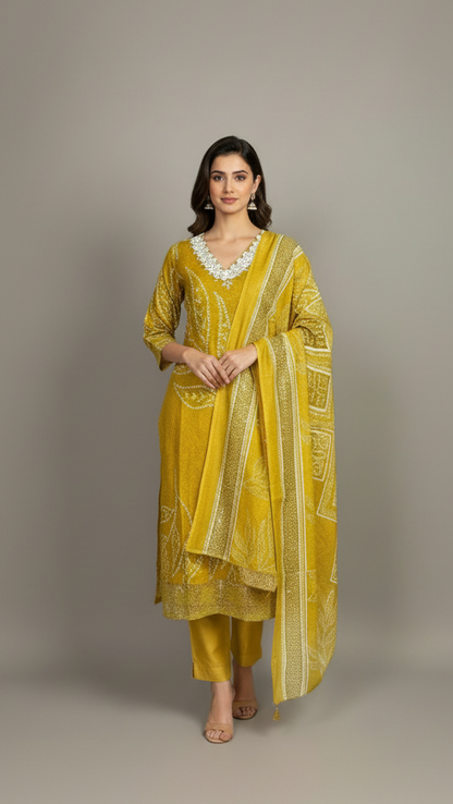 Yellow Kurta Set