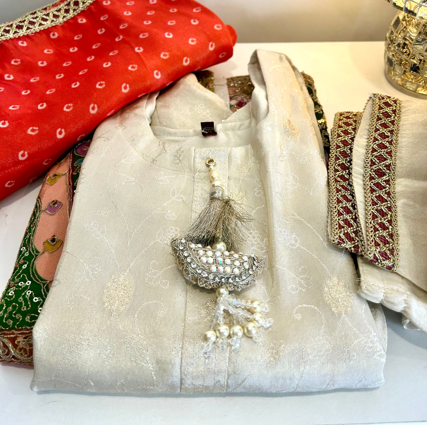 Off White Kurta Set