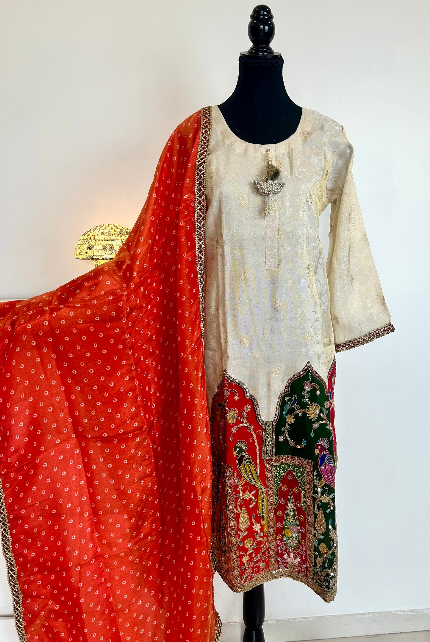 Off White Kurta Set