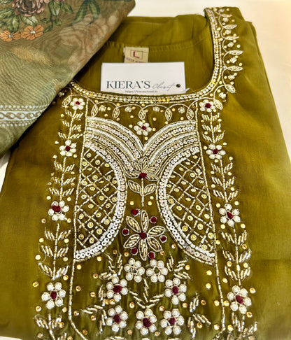Mehendi Green Kurta set