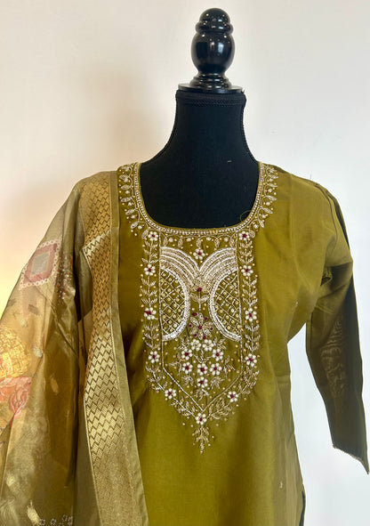 Mehendi Green Kurta set