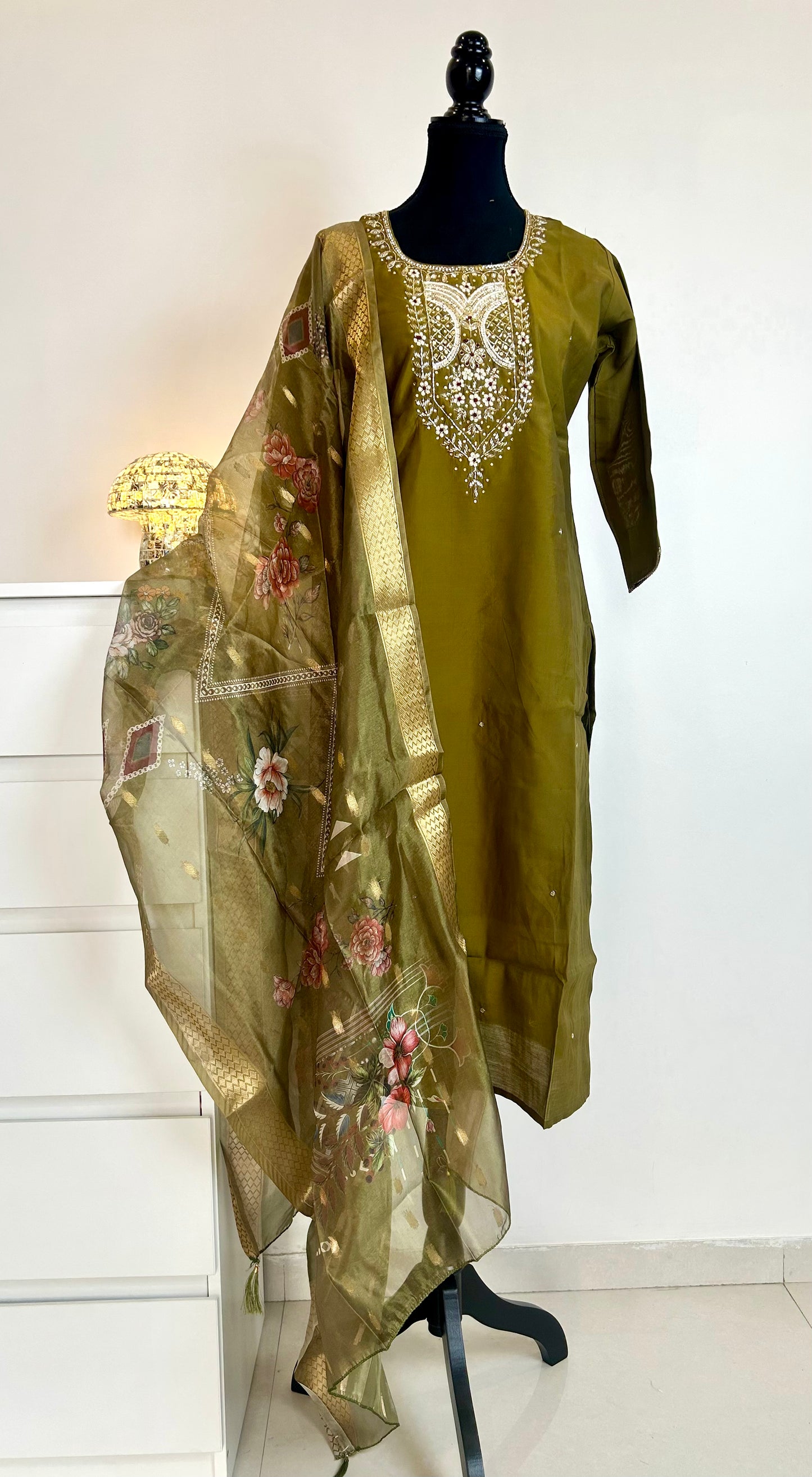 Mehendi Green Kurta set