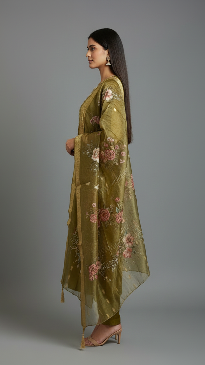 Mehendi Green Kurta set