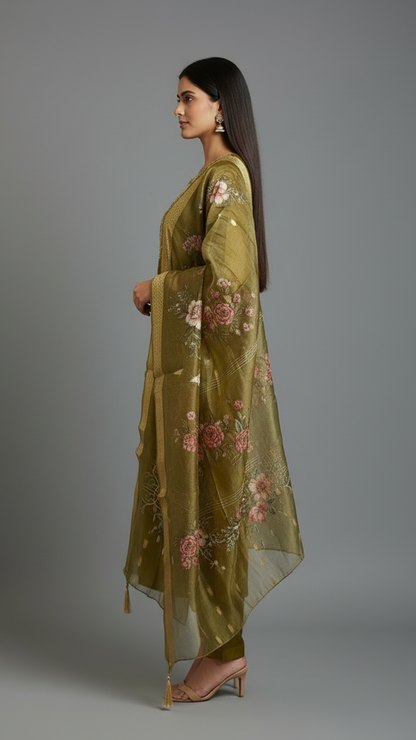 Mehendi Green Kurta set