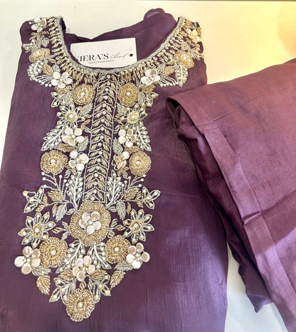 Purple Kaftan Set
