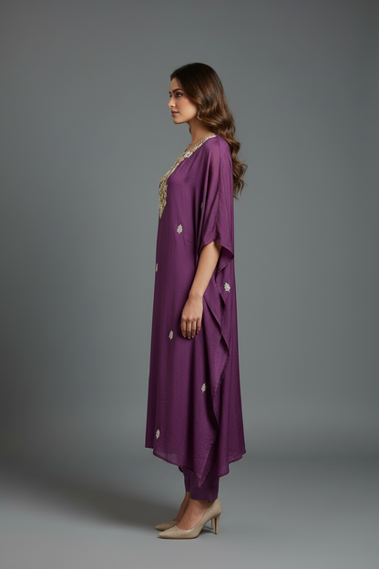 Purple Kaftan Set