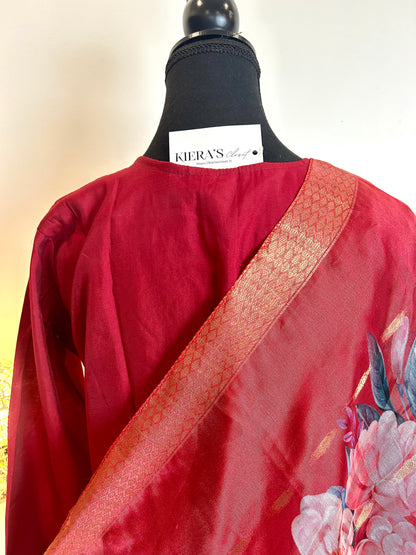 Red Kurta Set