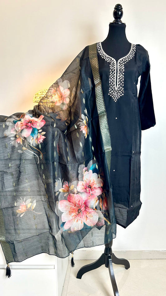 Black Kurta Set