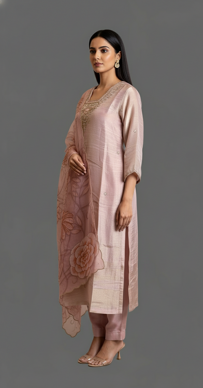 Pink Kurta set