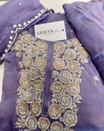 Purple Kurta Set