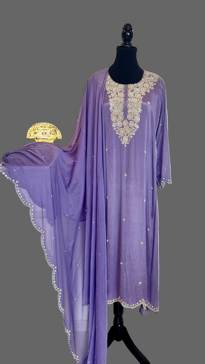 Purple Kurta Set