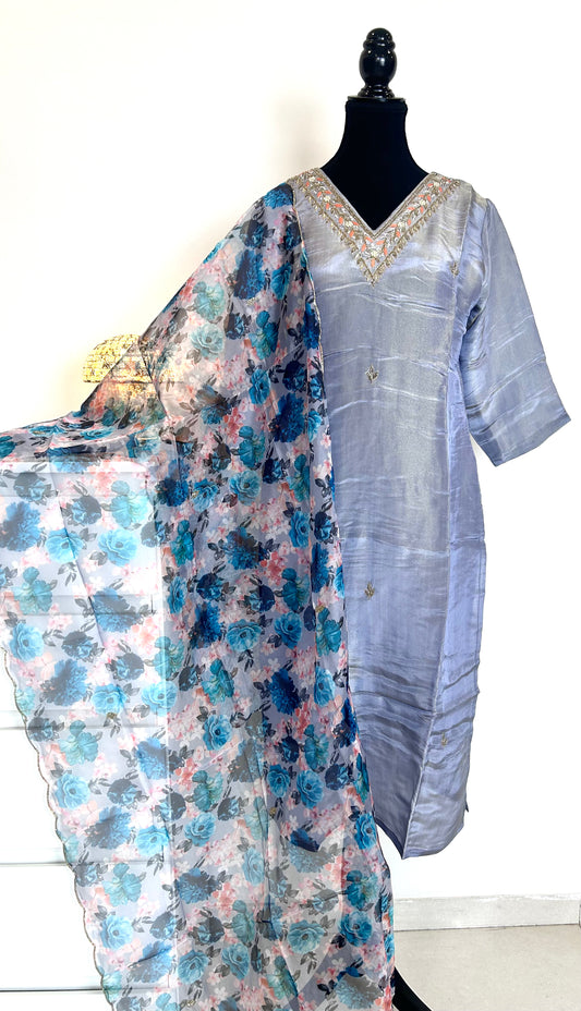 Grey Kurta Set