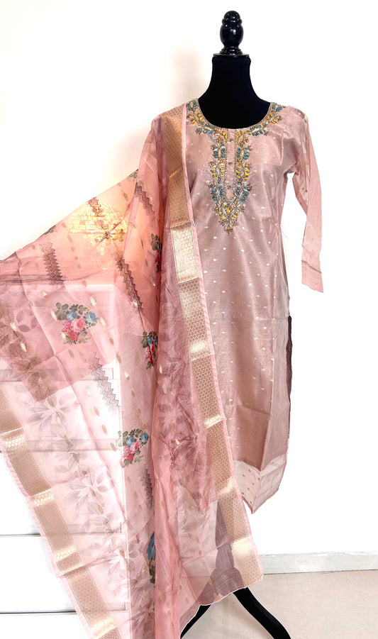 Peach Kurta Set
